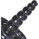Excellent Power Пенис колан с анално дилдо с топчета "x joydride black" 17 см
