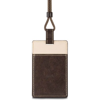 Moshi ID/Badge Holder - стилен бадж от веган кожа (кафяв)