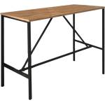 TopMebel Crego TopMebel метална - меламинова бар маса в цвят бор/дъб 100x45x89cm