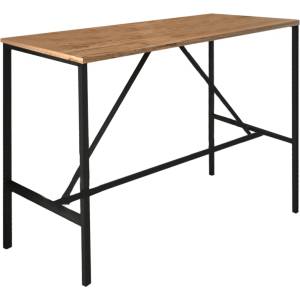 TopMebel Crego TopMebel метална - меламинова бар маса в цвят бор/дъб 100x45x89cm