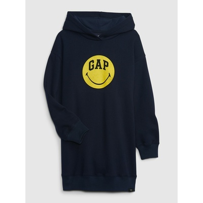 GAP Детска рокля с качулка Gap × SmileyWorld® GAP GAP | Sin | Момичешки | 104/110