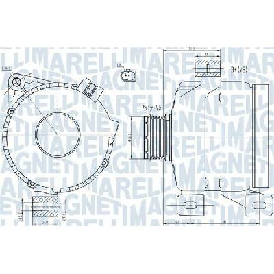 Alternátor MAGNETI MARELLI 063731967010