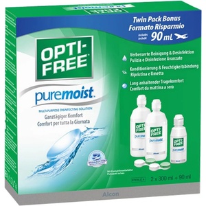 Opti-Free PureMoist Contact Lens Care Solution | 2 x 300 ml + 90 ml - 4130410000 (4130410000)