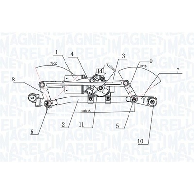 Systém čištění skel MAGNETI MARELLI 064377500010