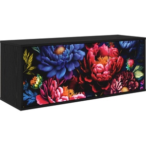 vidaXL Стенен телевизионен шкаф KIEL 102 x 33 x 40 см Черен дъб (8007178)