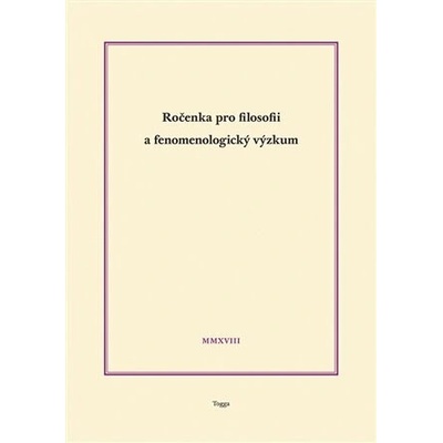 Ročenka pro filosofii a fenomenologický výzkum 2018