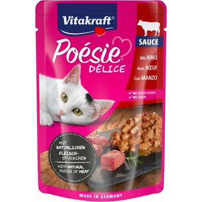 Vitakraft Cat Poésie Délice Sauce hovězí 85 g