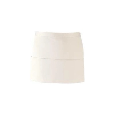 Premier Workwear Pracovní zástěra krátká s kapsami PR155 White 60x33cm