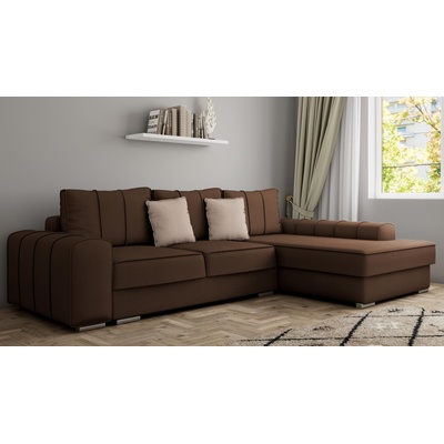 Холна гарнитура Нортън кафяв с бежов