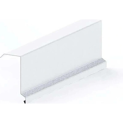 Závětrná lišta vrchní s okapnicí r.š.333mm Al Hliník 0.6mm přírodní dl.2m