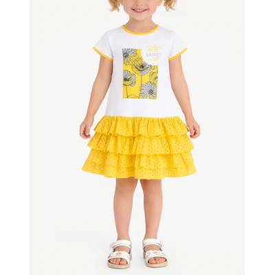 Chicco Girls Dress White/Yellow