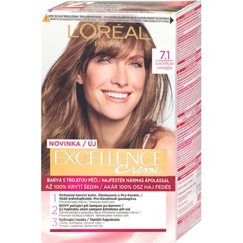 L'Oréal Excellence Creme Triple Protection 7,1 Natural Ash Blonde 48 ml