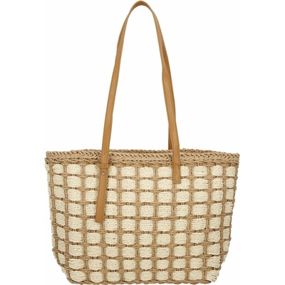 Stylová letní dámská kabelka na rameno Summerday béžová