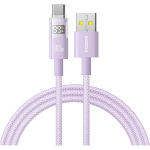 Baseus Кабел за данни BASEUS DISPLAY II USB - Type-C, 100cm, LILA P10382701511-00 (P10382701511-00)