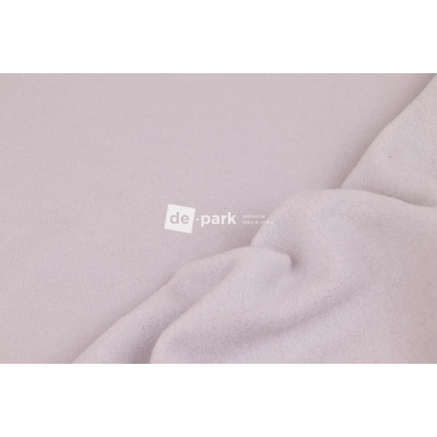 de-park 100% bavlněná teplákovina s fleecem - světle šedá