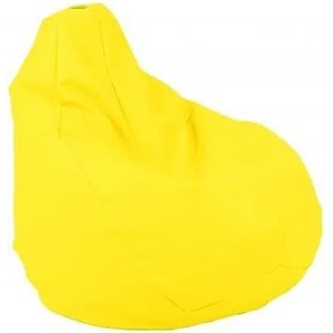 PUFRELAX Пуф круша за деца 4-14 г. , 160л. Nirvana Light - Teteron Yellow Quince, За открито, Перящ се калъф, Пълнеж от Полистиролни перли (PUF-G-NL-TEX-YLQ) - topmall