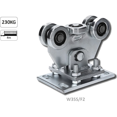 Vozík do 230 kg, nastavitelný, profil 60 × 60 mm, pozinkovaný