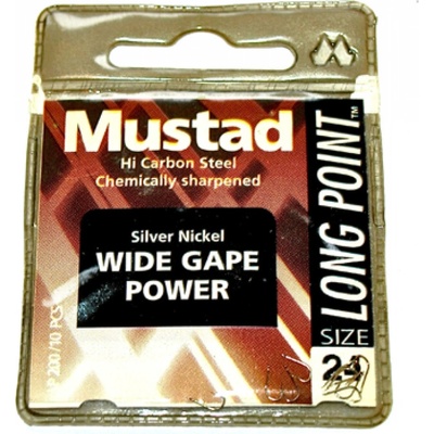 MUSTAD WIDE GAPE POWER LP200 vel.12 10 ks