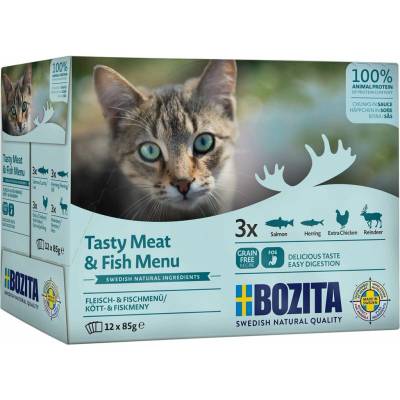 Bozita Pouch HiS Multibox RybyundMaso 12x85 g