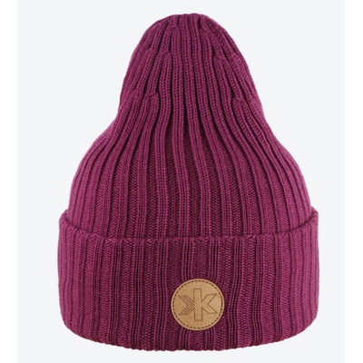 Kama pletená merino čepice A180 purpurová
