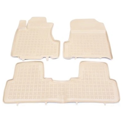 Гумени стелки за honda cr-v iii (2007-2012) - тип леген бежови