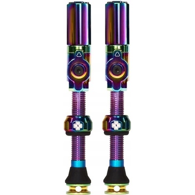 Muc-Off hybridné bezdušové ventilky Big Bore 45mm, dúhové