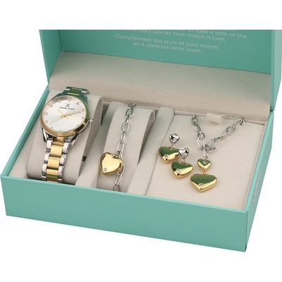 Daniel Klein DK. 1.13570-3 Комплект дамски часовник, гривна, обеци и колие