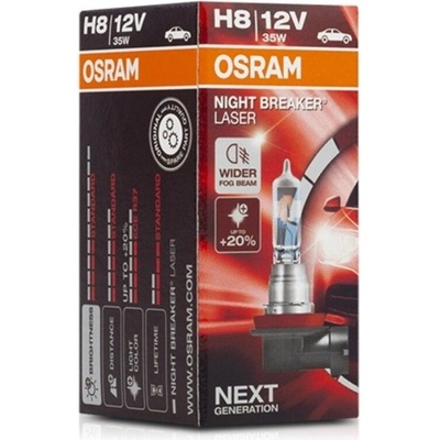 Osram Night Breaker Laser Gen2 64212NL H8 PGJ19-1 12V 35W