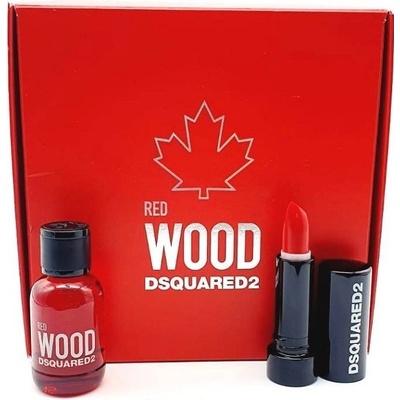 Dsquared2 Red Wood EDT 5 ml + rúž 1,2 g, darčeková sada