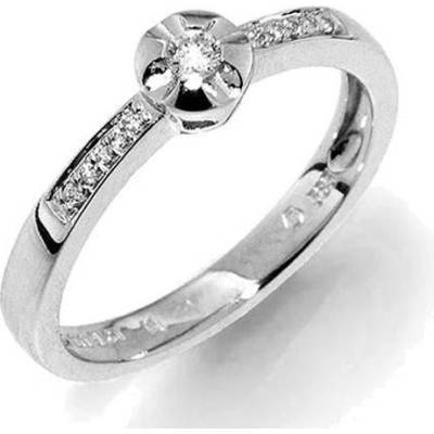 Zlatnictví Zlatíčko Prsten z bílého zlata s diamanty Gems Iris 990.386-1275