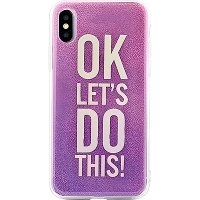 Huawei Силиконов калъф с блестящи частици за Huawei P20 Lite - Лилав KP22804