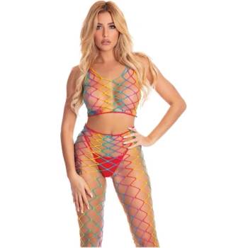 Pink Lipstick Мрежест комплект от 2 части Pink Lipstick Rainbow