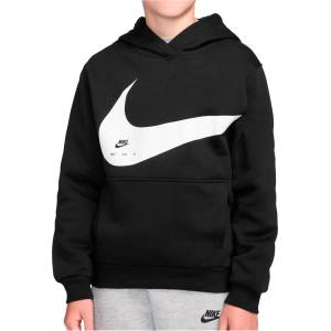 Nike Детска тениска Nike Kid's NSW Club BRND NRG Top Running shirt - Black / White (704-6160-0114)