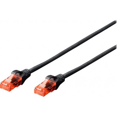 Digitus DK-1612-050/BL Ecoline Patch, UTP, CAT 6e, AWG 26/7, 5m, černý