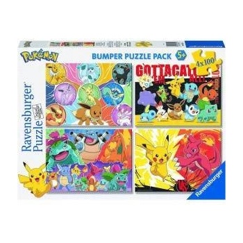 Ravensburger Pokemon puzzle 4x100pcs