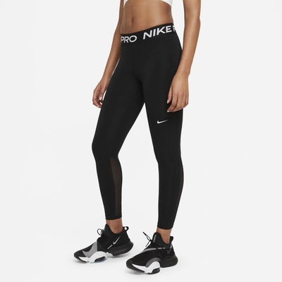 Nike pro mid-rise leggings čierné