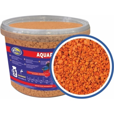 Aqua Nova štrk fluo oranžový 5 kg, 3 l