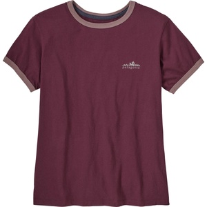Patagonia Дамска тениска Patagonia Women's Fitz Roy Foothills Ringer Tee T-shirt - Berry Fig - размер XS (916-7797-0111)