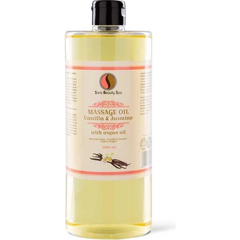 Sara Beauty Spa přírodní rostlinný masážní olej Vanilka-Jasmín 1000 ml