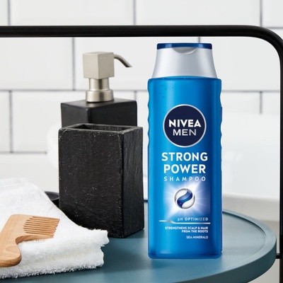 Nivea Strong Power For Men šampón 400 ml