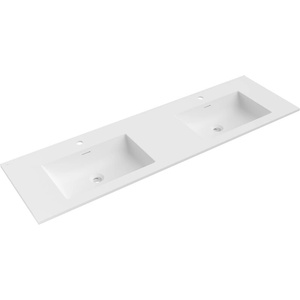 Mexen Otis двойна мивка за вграждане в плот 161 x 46, 5 cm, бял мат - 25181601D (25181601D)