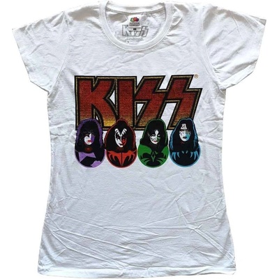 Kiss Logo, Faces & Icons White S Дамски Риза (KISSTS14LW01)