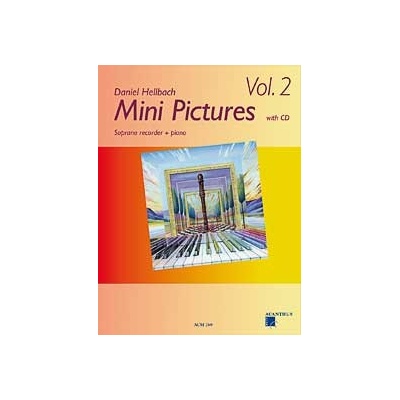 Mini Pictures Vol.2 s CD pre zobcové flauta a klavír od Daniel Hellbach