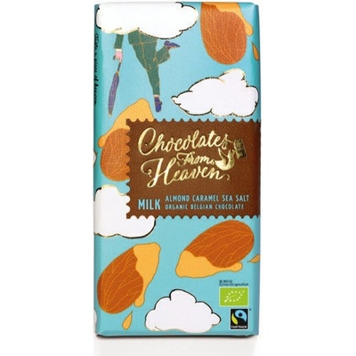 CHOCOLATES FROM HEAVEN mliečna čokoláda s karamelizovanými mandľami a morskou soľou 37% 100g