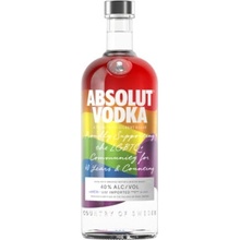 Absolut Rainbow Colors Limited Edition 40% 1 l (čistá fľaša)