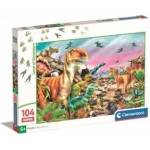 Clementoni Puzzle 104 Super Color Land of Dinosaurus
