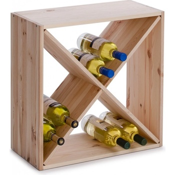 Zeller Dřevěný stojan na víno, 24 lahví
