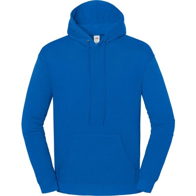 Fruit of the Loom mikina Iconic 250 Hooded Sweat royal blue