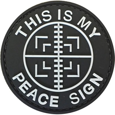 WARAGOD This is my Peace sign PVC nášivka