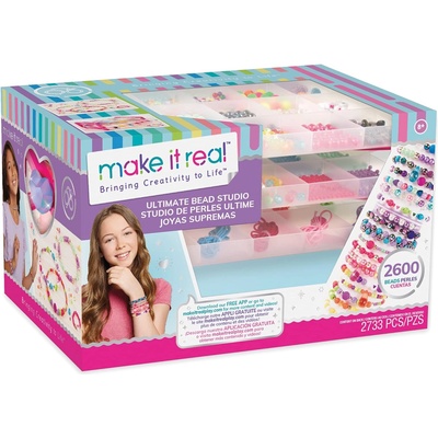 Make It Real Творчески комплект Make it Real - Направи си гривни, с кутия за съхранение (1701)